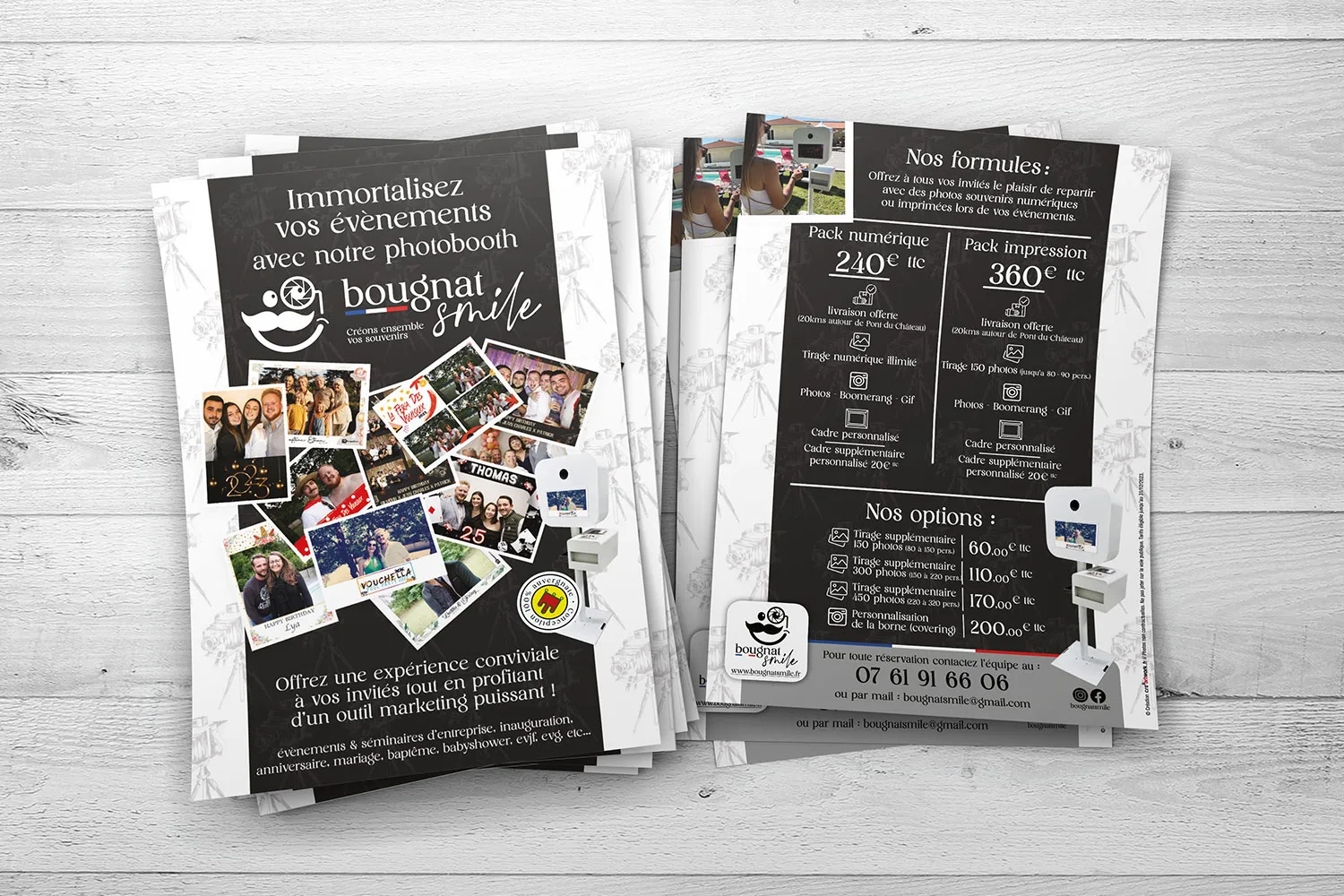Création du flyer de Bougnat Smile