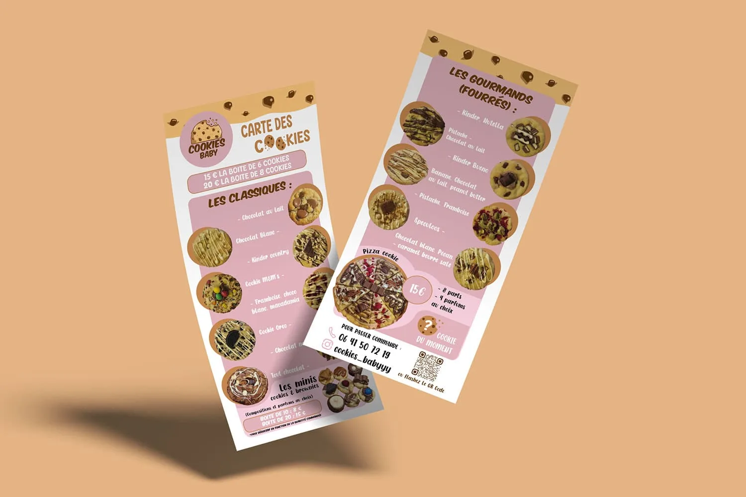 Création et impression du flyer recto/verso de Cookies Baby - Creartwork Communication