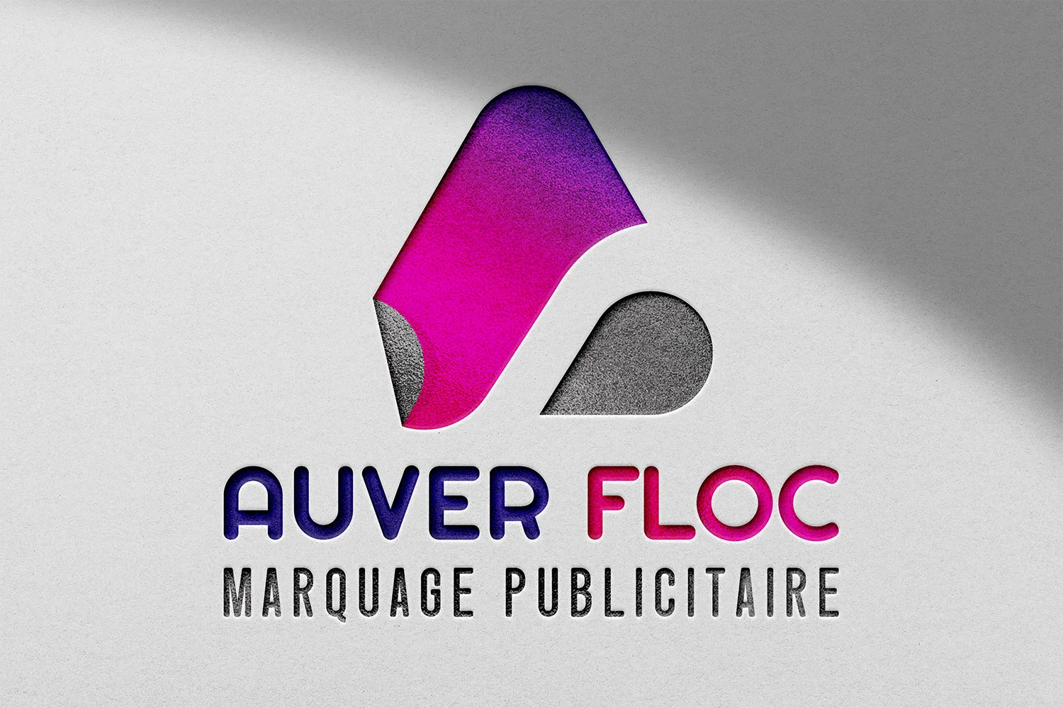 Logo d'Auverfloc, marquage publicitaire en Auvergne