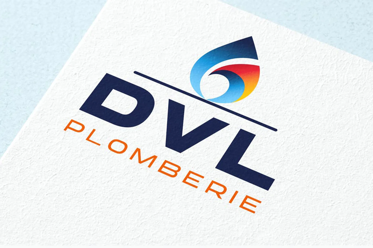 Création du logo de DVL Plomberie - Plombier à Beaumont