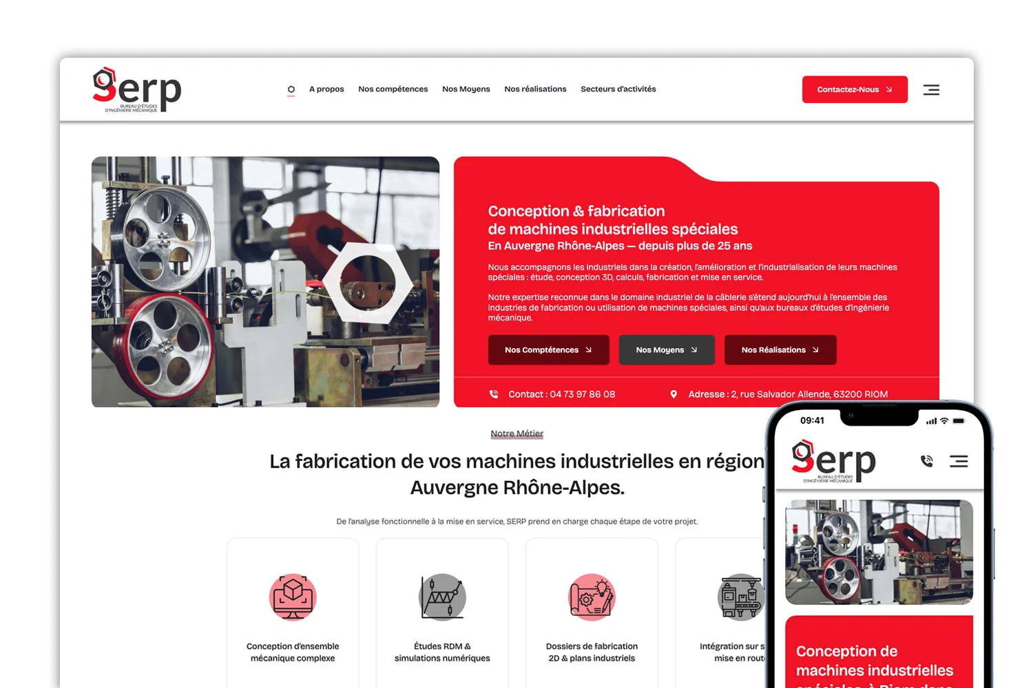 Refonte site internet SERP63.com
