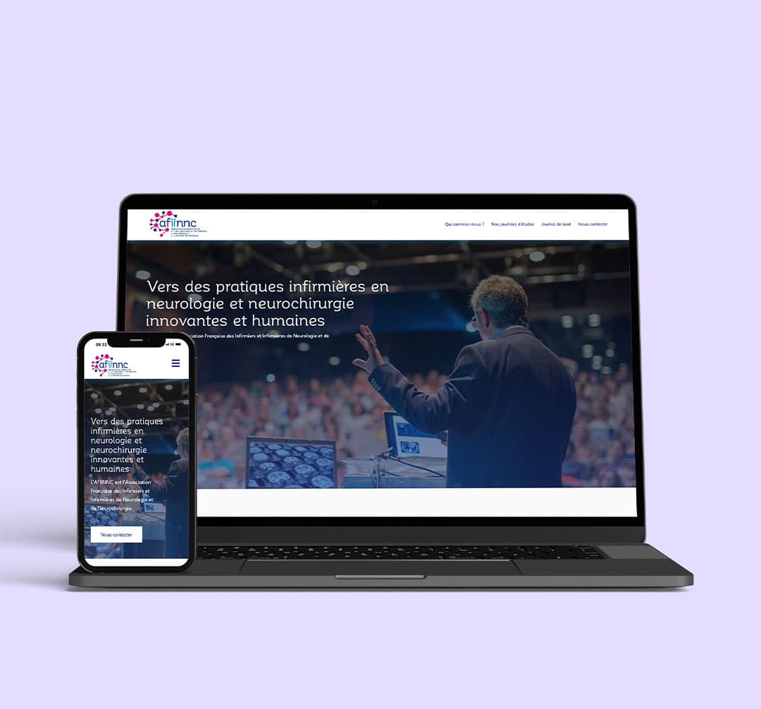 Création site internet pas cher à Issoire - Création du site internet one page de l'AFIINNC par Creartwork