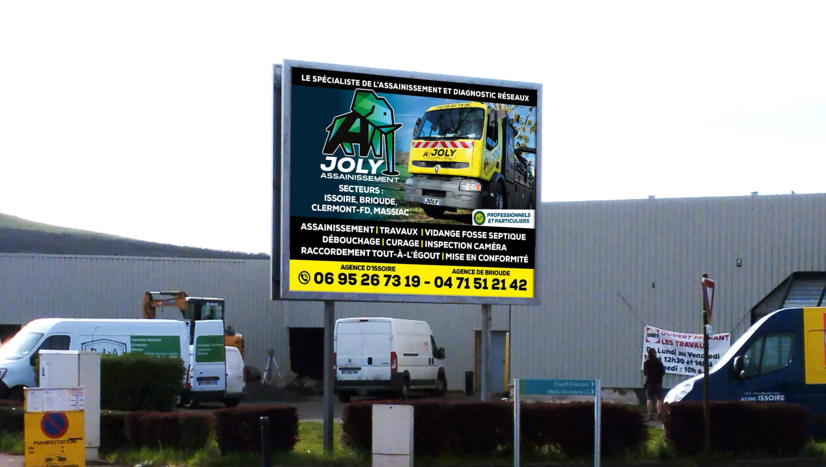 Création affiche 4x3 - Grande affiche publicitaire sur panneau routier